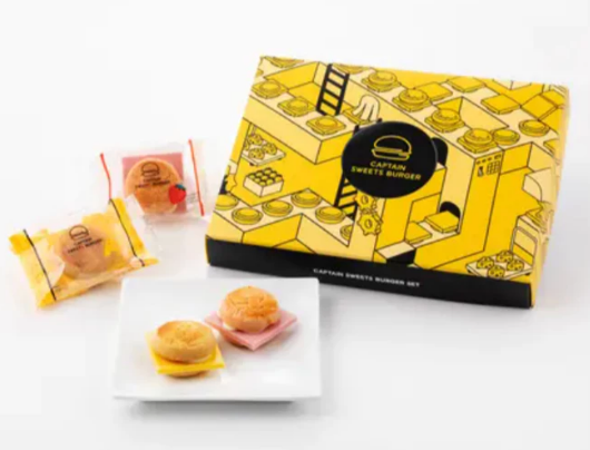 【預購】CAPTAIN SWEETS BURGER|甜點漢堡|卡比聯名|起司巧克力漢堡|草莓漢堡|小漢堡|日本伴手禮|東京伴手禮