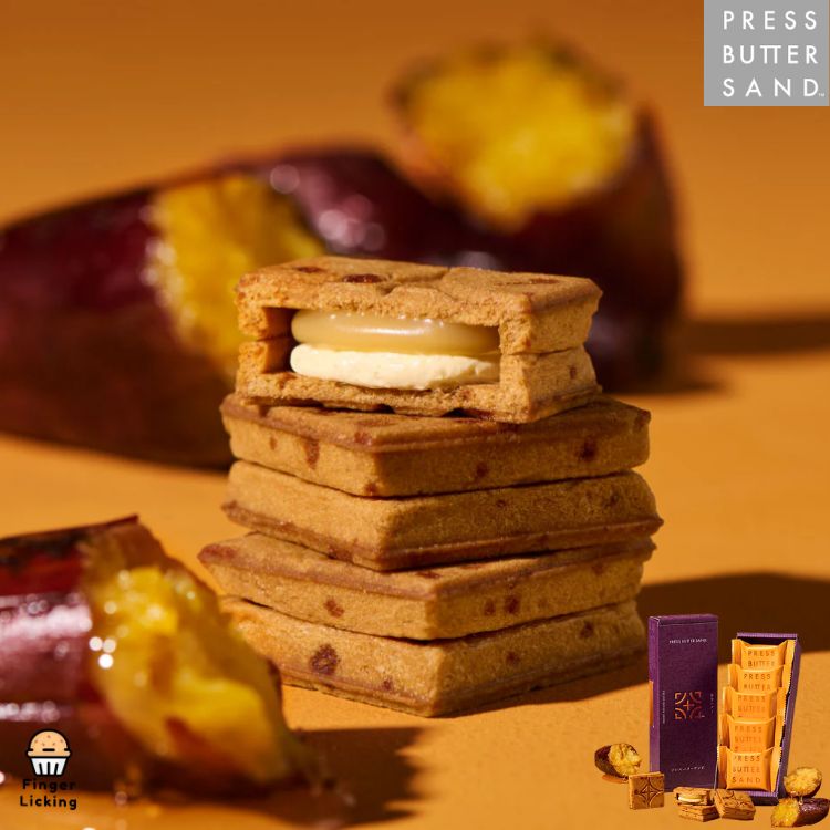 【預購】PRESS BUTTER SAND|期間限定|地瓜奶油夾心餅|奶油夾心餅|夾心餅|日本伴手禮|東京伴手禮