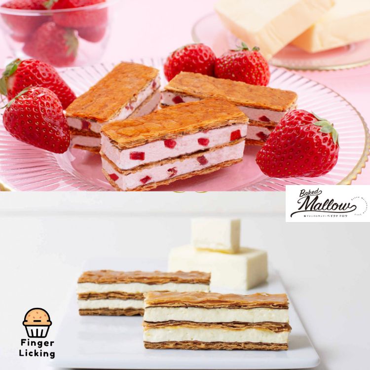 【預購】Baked Mallow|期間限定|奶油棉花糖千層酥|棉花糖三明治|草莓|季節禮盒|日本伴手禮|東京伴手禮