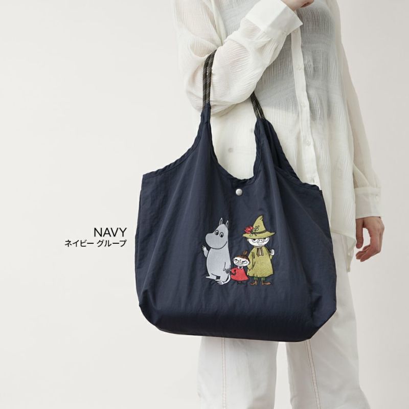 MOOMIN 嚕嚕米 刺繡防水手提袋