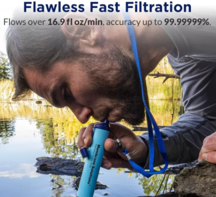 【現貨速發🔥】M.Solution 生命吸管  緊急避難包 購自美國亞馬遜｜濾水器 戶外露營 探險 防災 求生必備